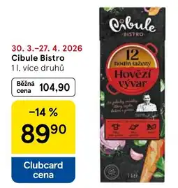 Tesco Cibule Bistro nabídka