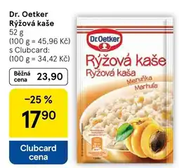 Tesco Dr. Oetker Rýžová kaše nabídka