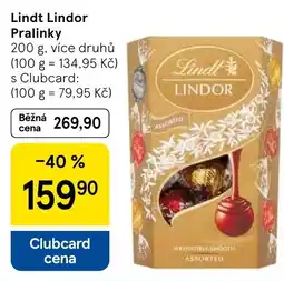 Tesco Lindt Lindor Pralinky nabídka