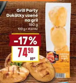 Billa Grill Party Dukátky uzené na gril nabídka