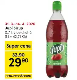 Tesco Jupí Sirup nabídka
