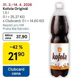 Tesco Kofola Originál nabídka