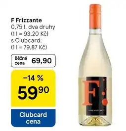 Tesco F Frizzante nabídka