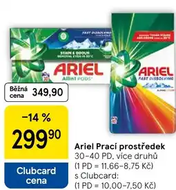 Tesco Ariel Prací prostředek nabídka