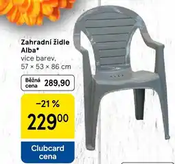 Tesco Zahradní židle Alba nabídka