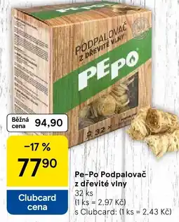 Tesco Pe-Po Podpalovač z dřevité vlny nabídka