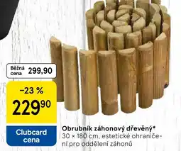 Tesco Obrubník záhonový dřevěný nabídka