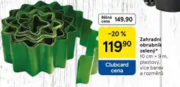Tesco Zahradní obrubnik zelený nabídka