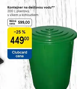 Tesco Kontejner na dešťovou vodu nabídka
