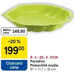 Tesco Paradiso Pískoviště mušle nabídka