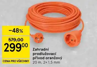 Tesco Zahradní prodlužovací přívod oranžový nabídka