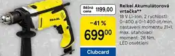 Tesco Reikel Akumulátorová vrtačka nabídka