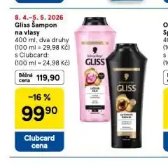 Tesco Gliss šampon nabídka