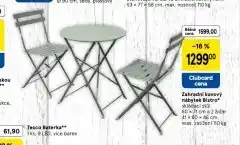 Tesco Zahradní kovový nábytek v´bistro nabídka