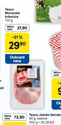 Tesco Moravská krkovice nabídka