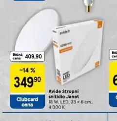 Tesco Stropní svítidlo janet nabídka