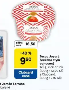 Tesco Jogurt řeckého typu ochucený nabídka