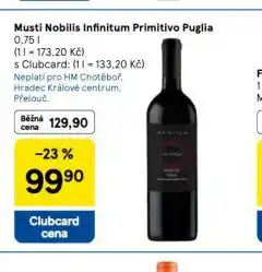 Tesco Musti nobillis infinitum primitivo puglia nabídka