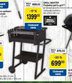 Tesco Pojízdný párty gril nabídka