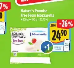 Albert Free from mozzarella nabídka