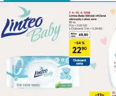 Tesco Linteo baby dětské vlhčené ubrousky nabídka
