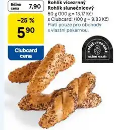 Tesco Rohlík vícezrnný nabídka