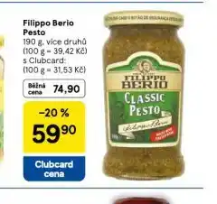 Tesco Fillippo berio pesto nabídka