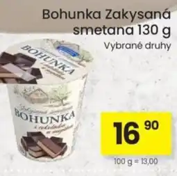 Kubík potraviny Bohunka Zakysaná smetana nabídka
