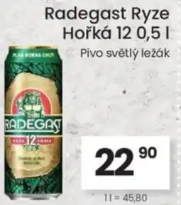 Kubík potraviny Radegast Ryze Hořká 12 nabídka