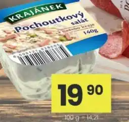 Kubík potraviny Krajánek salát nabídka