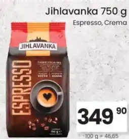 Kubík potraviny Jihlavanka Espresso, Crema nabídka