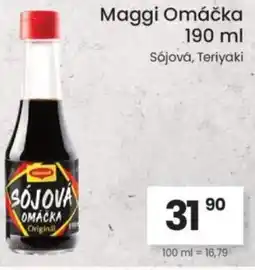 Kubík potraviny Maggi Omáčka Sójová, Teriyaki nabídka