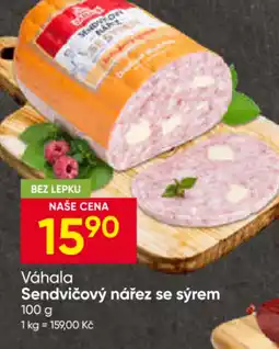 Hruška Váhala Sendvičový nářez se sýrem nabídka