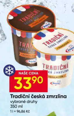 Hruška Tradiční česká zmrzlina nabídka