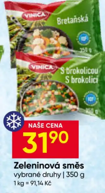 Hruška Vinica Zeleninová směs nabídka
