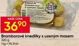 Hruška Bramborové knedlíky s uzeným masem nabídka