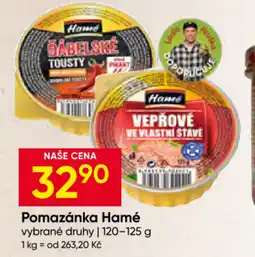 Hruška Pomazánka Hamé nabídka