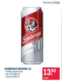 Makro Gambrinus originál 10 nabídka