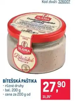 Makro Bítešská paštika nabídka