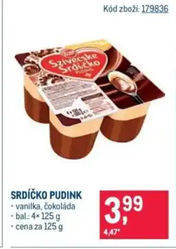 Makro Srdíčko pudink nabídka