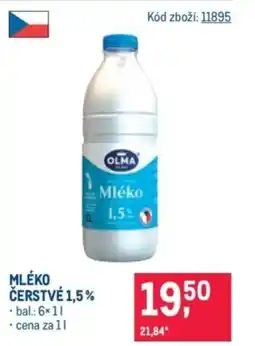 Makro Olma Mléko čerstvé 1,5% nabídka
