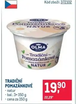 Makro Olma Tradiční Pomazánkové nabídka