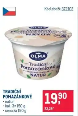 Makro OLMA Tradiční pomazánkové nabídka