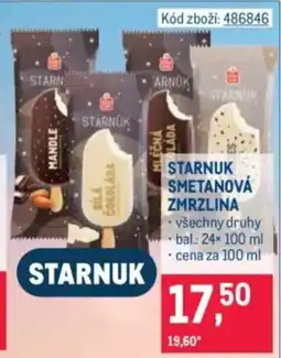 Makro Starnuk Smetanová zmrzlina nabídka