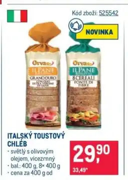 Makro Italský toustový chléb nabídka