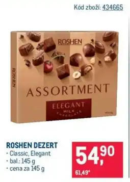 Makro Roshen dezert nabídka