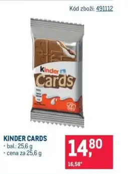 Makro Kinder cards nabídka