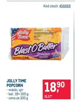 Makro Jolly Time popcorn nabídka