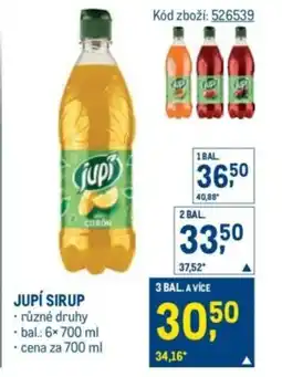 Makro Jupí sirup nabídka