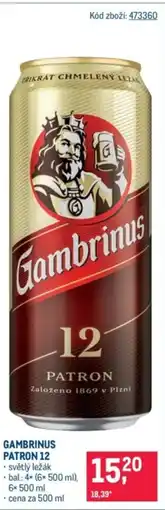 Makro Gambrinus patron 12 nabídka